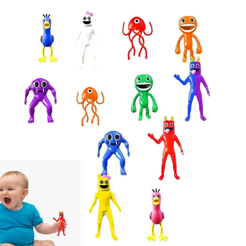 Funny Banban Garten Figures Boys Girls Toy Dolls Cake Topper Kids Christmas Birthday Gifts Popular Toys 12 Pcs Game Peripherals