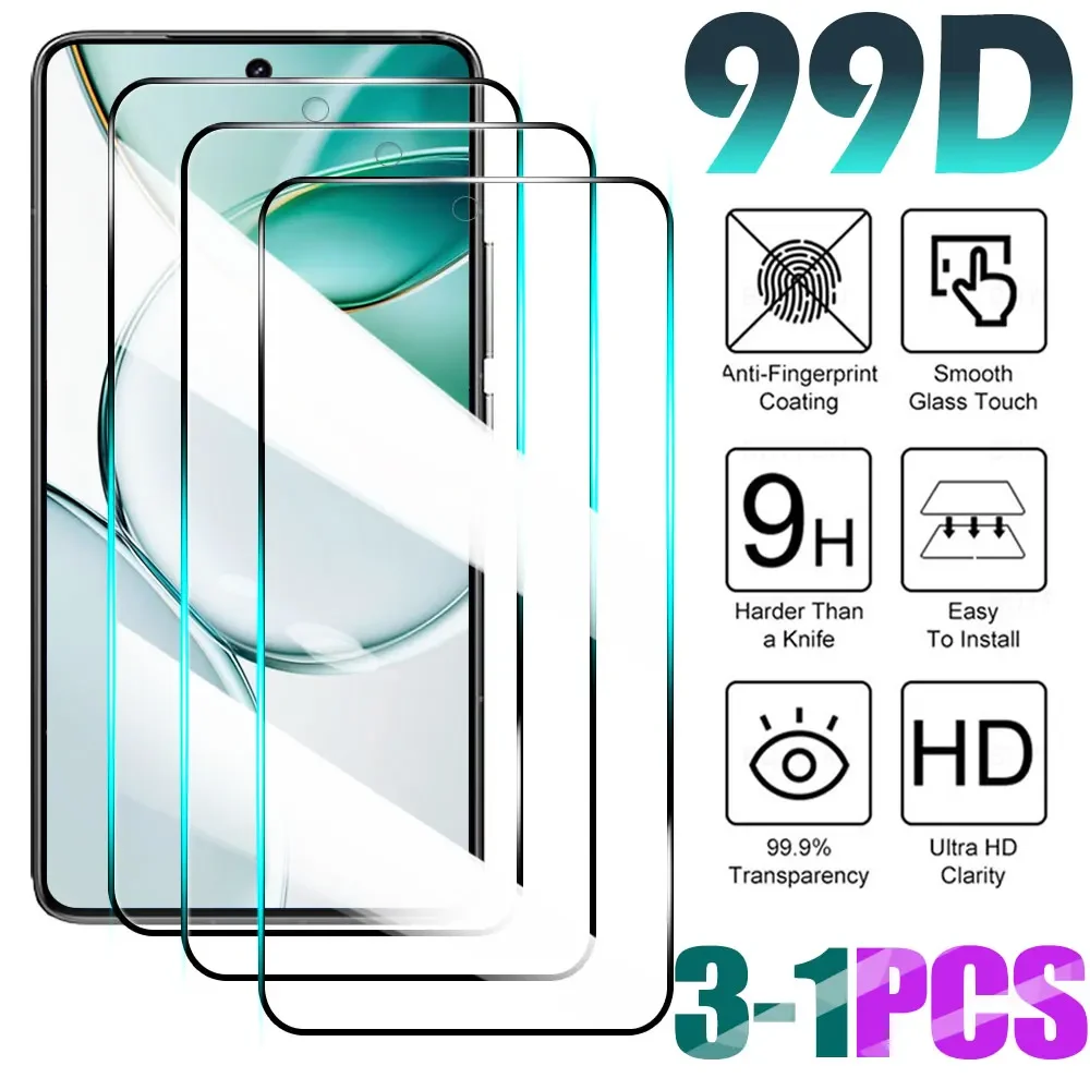 3-1PCS Full Cover Tempered Glass For Samsung Galaxy M05 M35 M55 M14 M42 M53 M13 M23 Screen Protector For Samsung M02S M12 M32 4G
