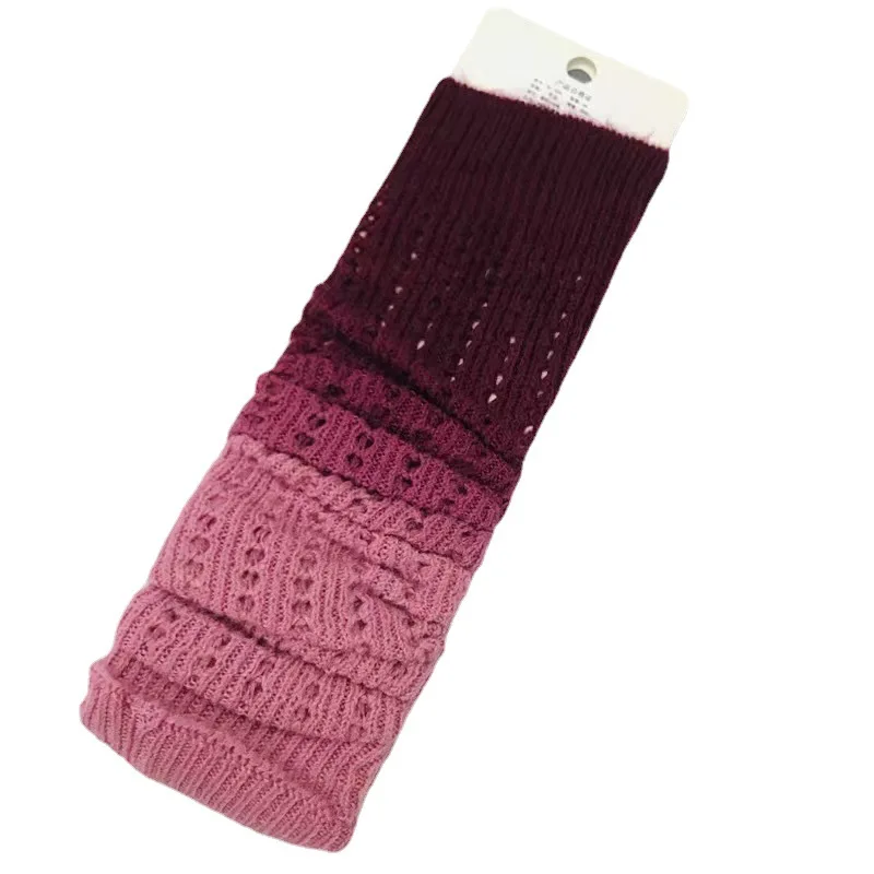 Winter Accessoires Knie Pads Voor Dansen Vrouwen Gradient Kleuren Been Mouwen Zachte Huidvriendelijke Warme Keepers 1 Paar Drop verzending