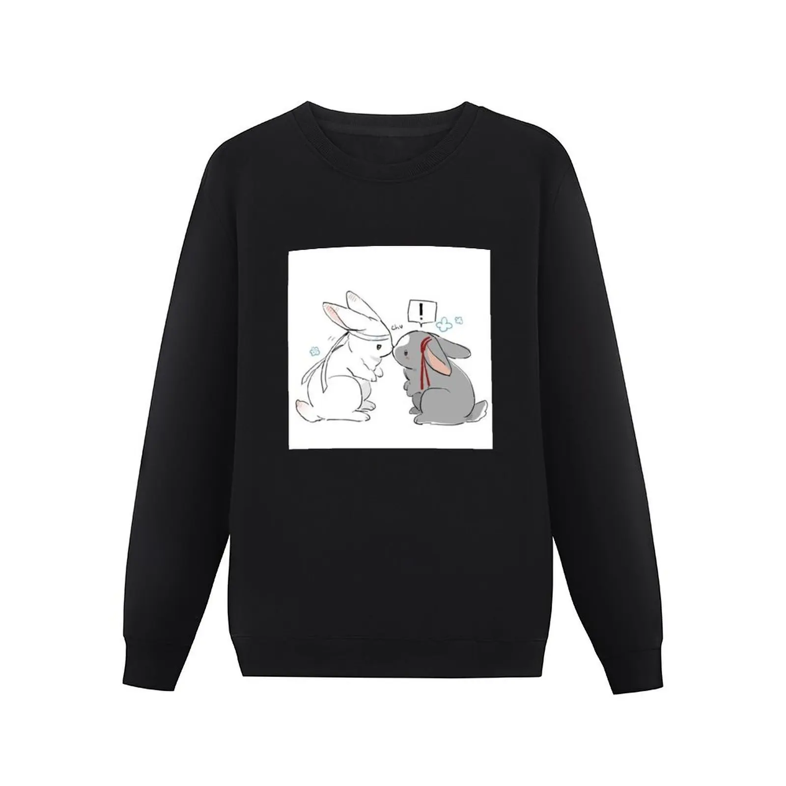 Wangxian Mo Dao Zu Shi The Untamed Kissing Bunnies Pullover Hoodie men clothing hooded shirt men's clothes winter man sweatshirt