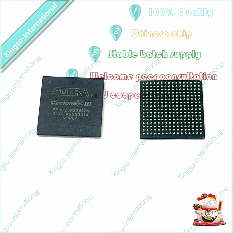 

1PCS/ Piece EP3C25F256I7N BGA-256 EP3C25U256I7N Programmable Gate Array Chip Embedded FPGA New Original