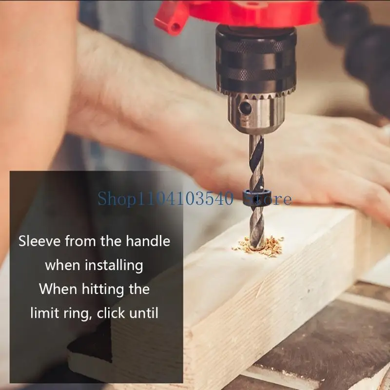 02DC 8 Pcs/Set  Bit Limit Ring Twist Drill Locating Ring  3/4/5/6/8/10/12/16mm Bit Depth Stop Collars Ring for Drilling