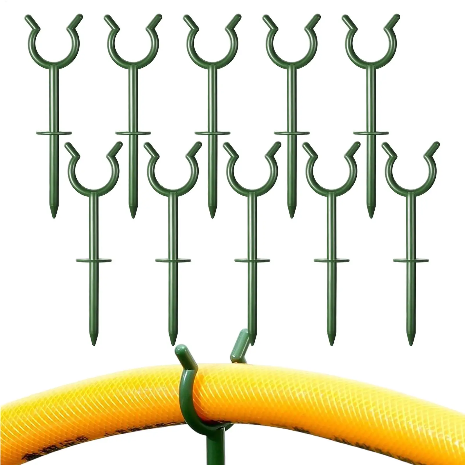 Garden Hose Guide 100-Pieces Plant Protection Holder Support Garden Hose Guide Stake for Outdoor Outside Lawn Backyard RV Garage