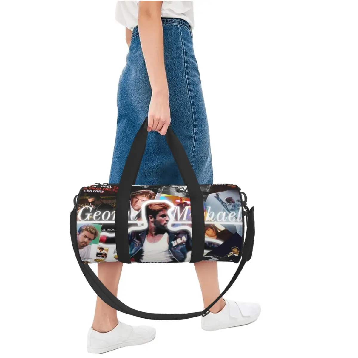 George Michael Large Duffle Gym Bag Multi-Functional Duffle Travel Bags Handbags Fitness bag