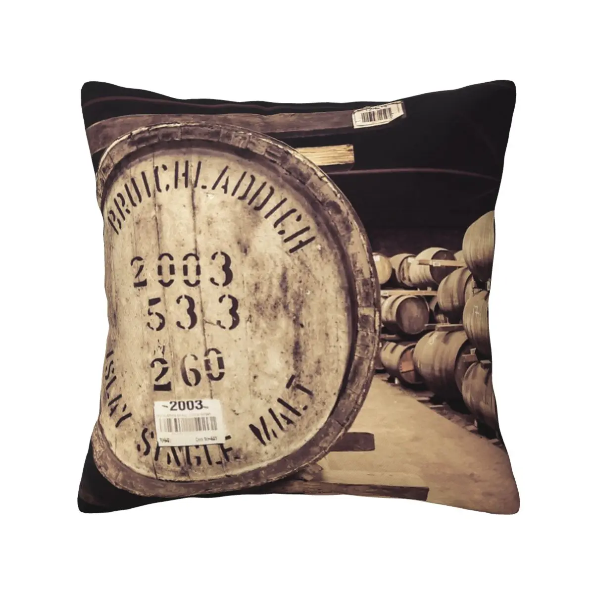 Bruichladdich Warehouse 2003 Cask Cushion Pillow Cover Sofa Cushion Cover Cushion Cover Bed Decorative Pillow Customizable