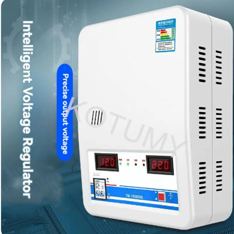 Voltage Stabilizer 220V Automatic Household High-Power 15kw Pure Copper Low-Voltage Air Conditioner Special Voltage Regulator