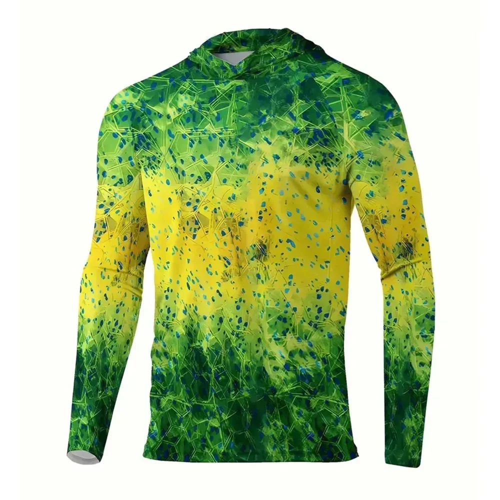 

Men's Long sleeved Fishing Clothing Outdoor Sun Protection Hoodie Fishing Shirts Upf 50+ Camisa De Pesca Camping Hiking T-shirts