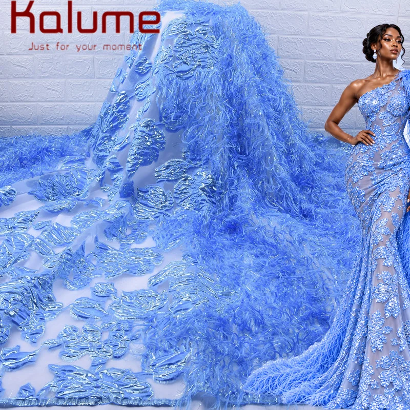 2026 Nigerian Organza Brocade Lace Fabric High Quality 5Y French African Gilding Jacquard Lace Fabric for Women Party Dresses