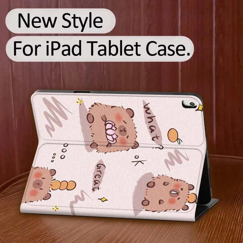 

Capybara Cute Cartoon For Apple iPad 11th 10th 10.9 10.2 Pro 12.9 2 Air 3 13 11 7th 9.7 mini 7th 6 8.3 Tablet Case