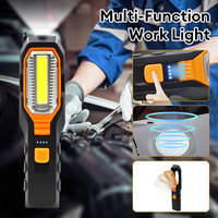 Super Bright LED COB Flashlight USB Charging Camping Lamp with Tail Magnet Outdoor Work Light Emergency Lamp Auto Repair Light