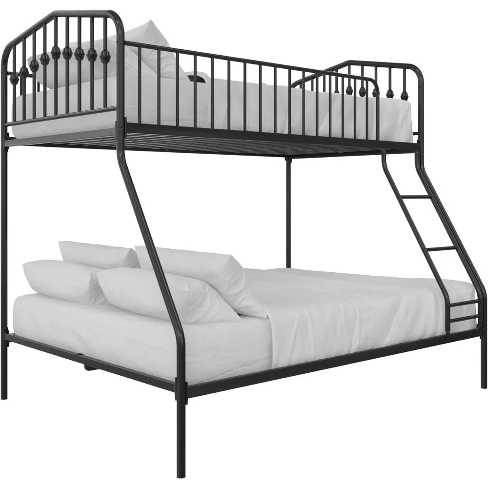 

Bushwick Metal Bunk Bed, Kid's Bedroom Furniture, Twin/Full, Black