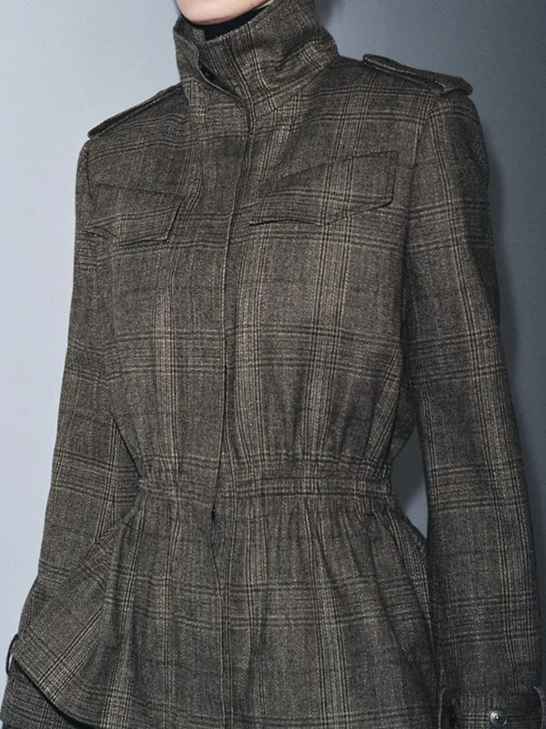 

Winter Women's Jaet Balloon Sle Outerwear Ethnic Stage Costume Trousers High Quali Faionable Ladies' Clothing