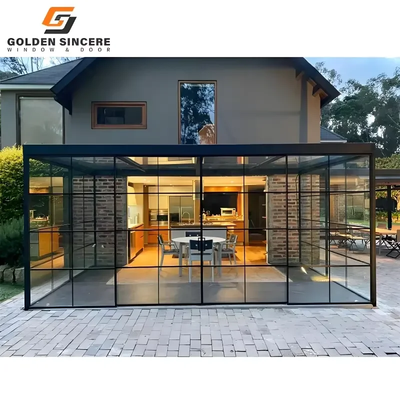 GS Custom Design Glass Room Sunroom for Office Reception or Lounge Space