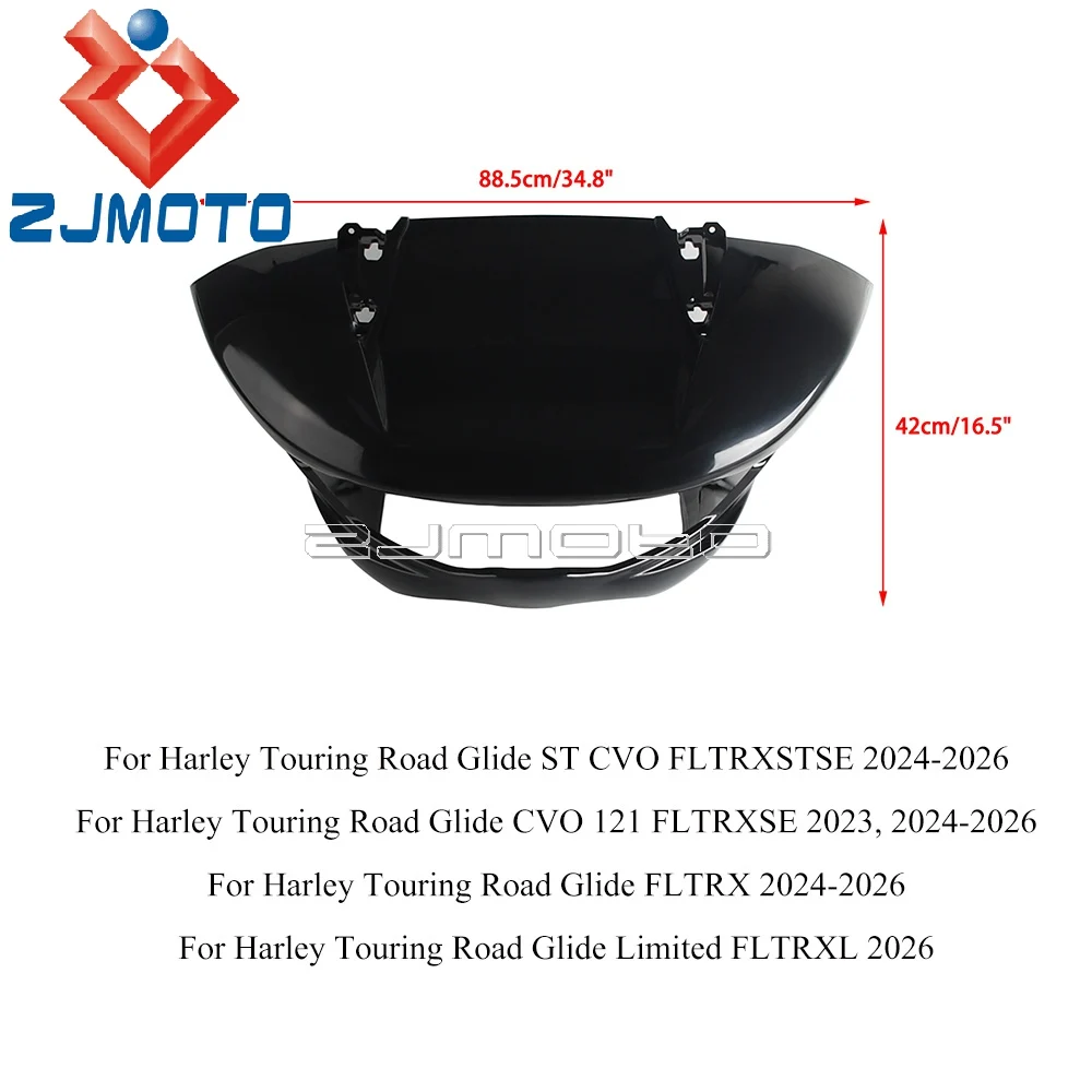 ABS Unpainted Outer Fairing For Harley Touring Road Glide 2023-2026 Motorcycle Full Front Fairing Kit Injection Molding Process