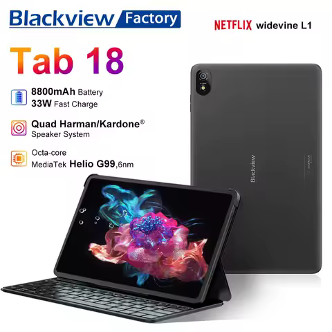 Blackview Tab 18 Tablet PC 60Hz Octa Core 8GB RAM 256GB ROM 8800mAh 12'' 2.4K FHD+Display Android 13 4G Tablets en liquidaci&oacute;n