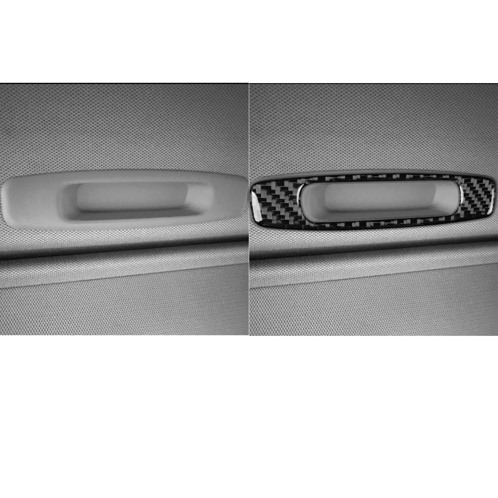 For Toyota Camry 2018-2024 Real Carbon Fiber Sticker Sunroof handle frame Panel Trim Cover Car Accessories Interior decorative