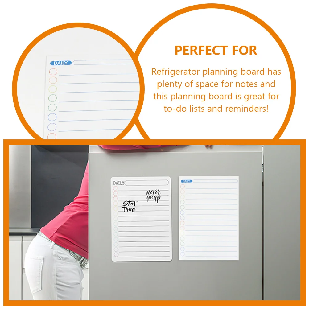 

6 Sheets Magnetic Fridge Weekly Planner Calendar Board Whiteboard Dry Erase Schedule Reminder Portable Home Office Organizer