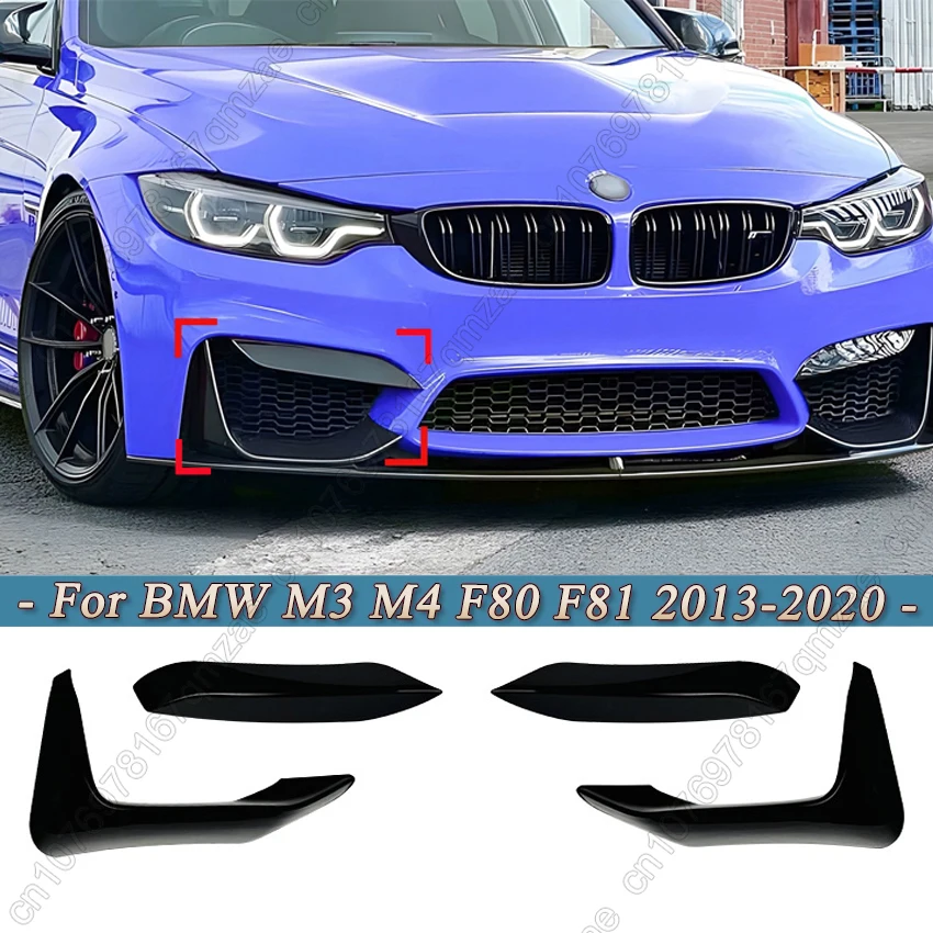 

Для BMW 3 4 серии M3 M4 F80 F81 F82 F83 2013-2020 Автомобильный передний бампер, противотуманная фара, накладка лезвия, сплиттер, боковой спойлер, защита, обвесы