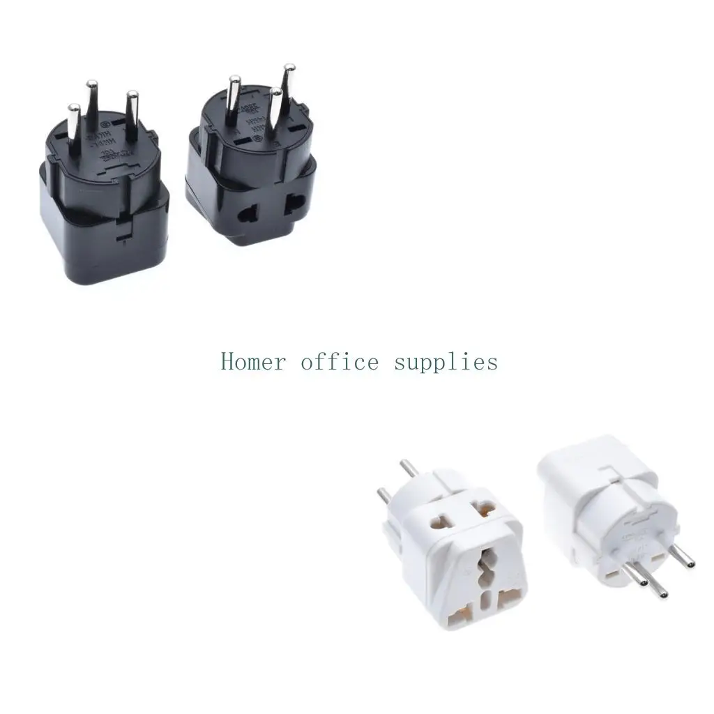 K43B Israel Plugs Power Adapter for Travel, 3Pin Power Adapter for US,EU,UK,Australian