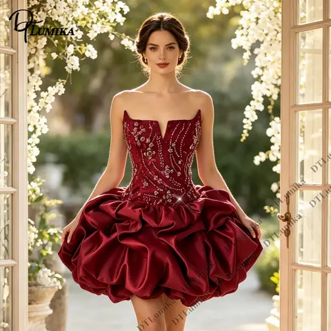 blue cocktail dress BABARONI Tulle Satin Dusty Homecoming Dresses A-line Off-the-shoulder Pleated, Dusty Blue / US0 Color Group_Black Size:M-XL The Cascade Navy Halter and a fitted silhouette
