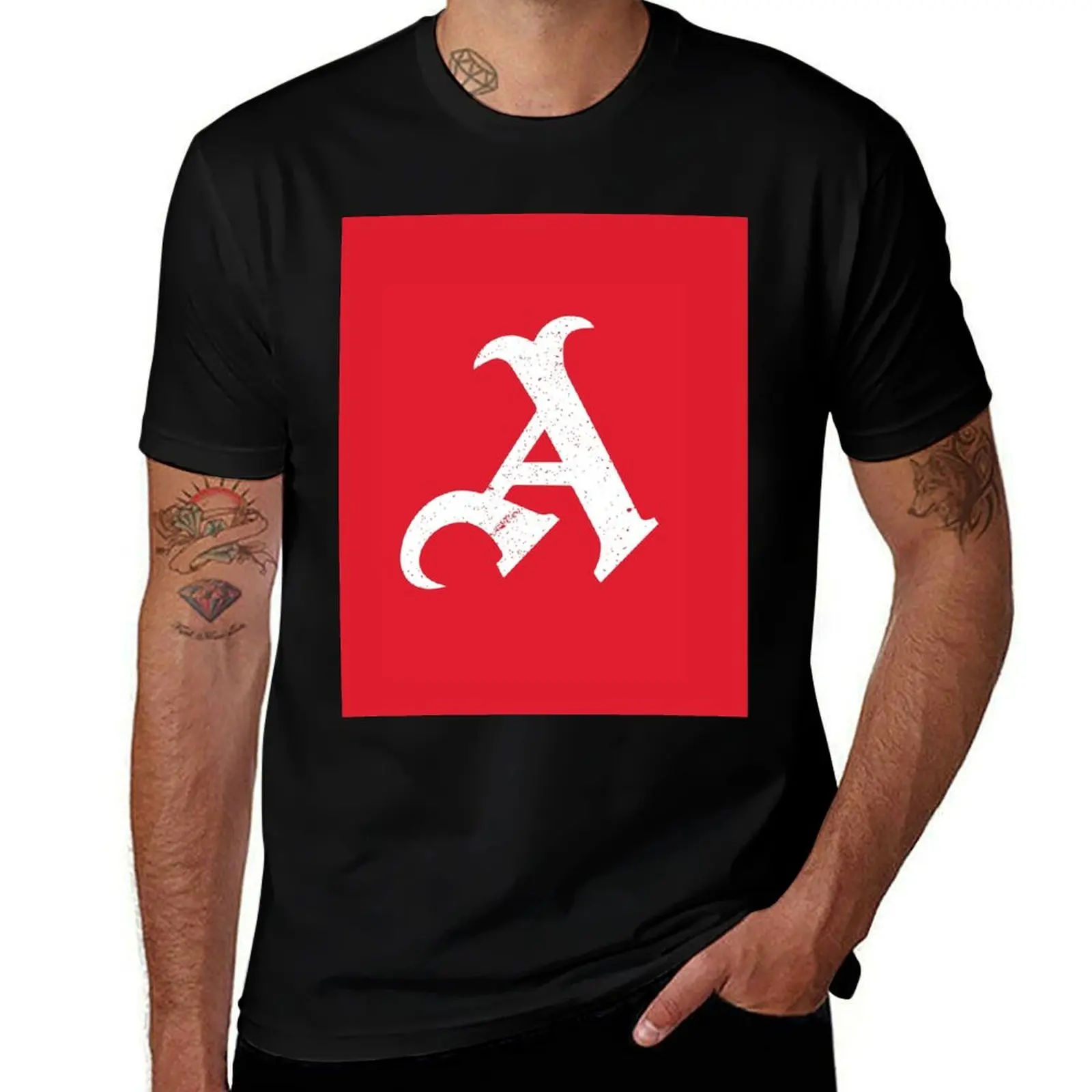

Retro Distressed Arsenal Large A T-Shirt man t shirt luxury man t shirt designer