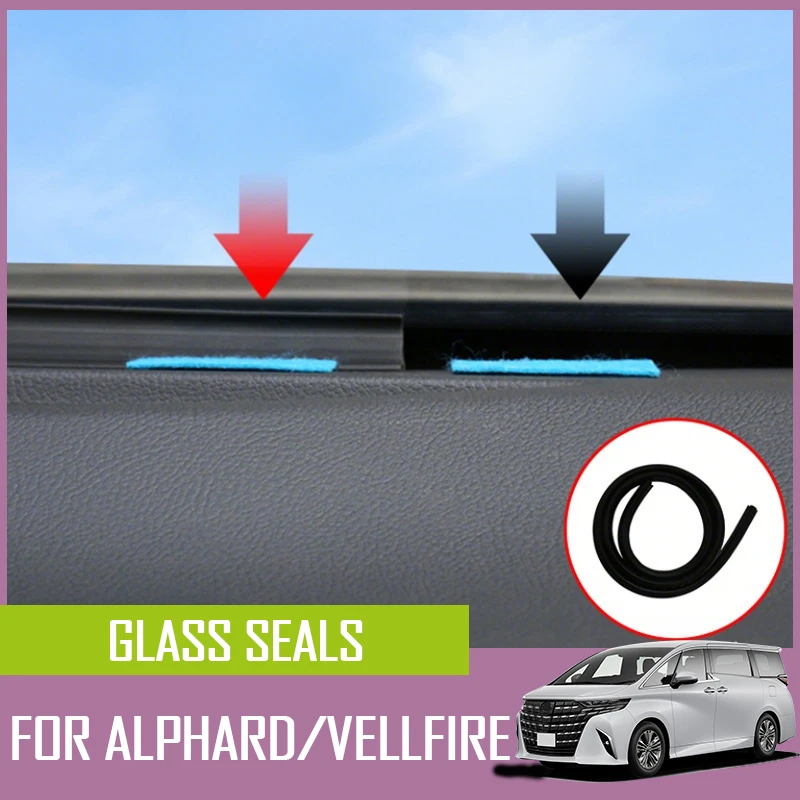 

For Toyota Alphard 20/30/40 Series & Vellfire Rubber Door Seals Dashboard Seals Soundproof Dustproof Weather Stripping Auto