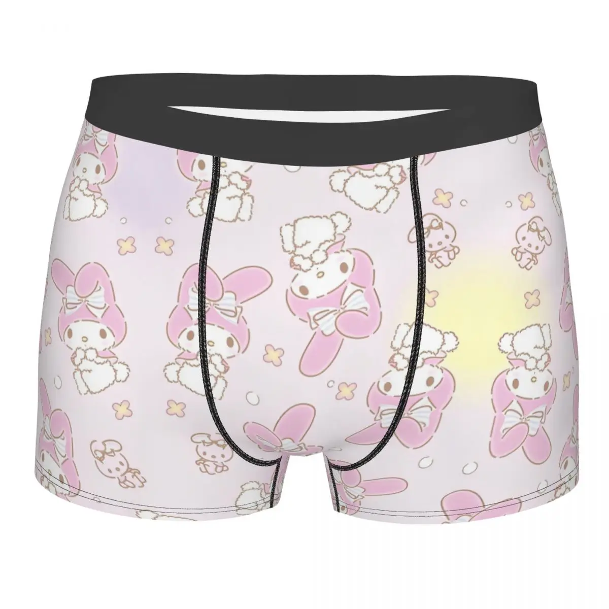 Men Sanrio Kawaii My Melody Boxer Shorts Panties Breathable Underwear Anime Male Novelty S-XXL Long Underpants