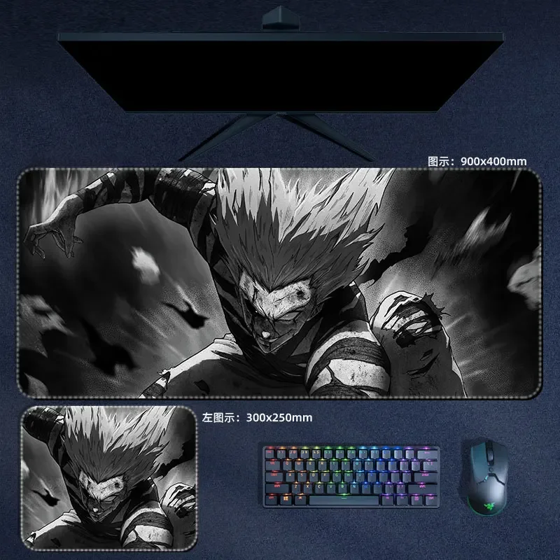 

2025ONE PUNCH-MAN Mouse Pad Leather Saitama Keyboard Pad Table Mat Japanese Cartoon Anime Peripheral Men Computer Desk Decoratio