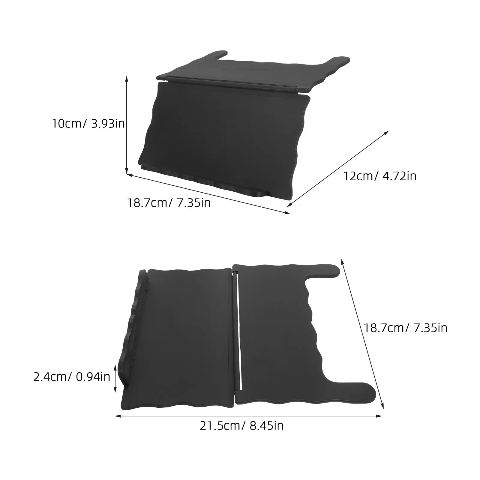 Foldable Black Mahjong Card Holder Tray Standard Scorecard Organizer Space Saving for Family Gathering Party Game Night American