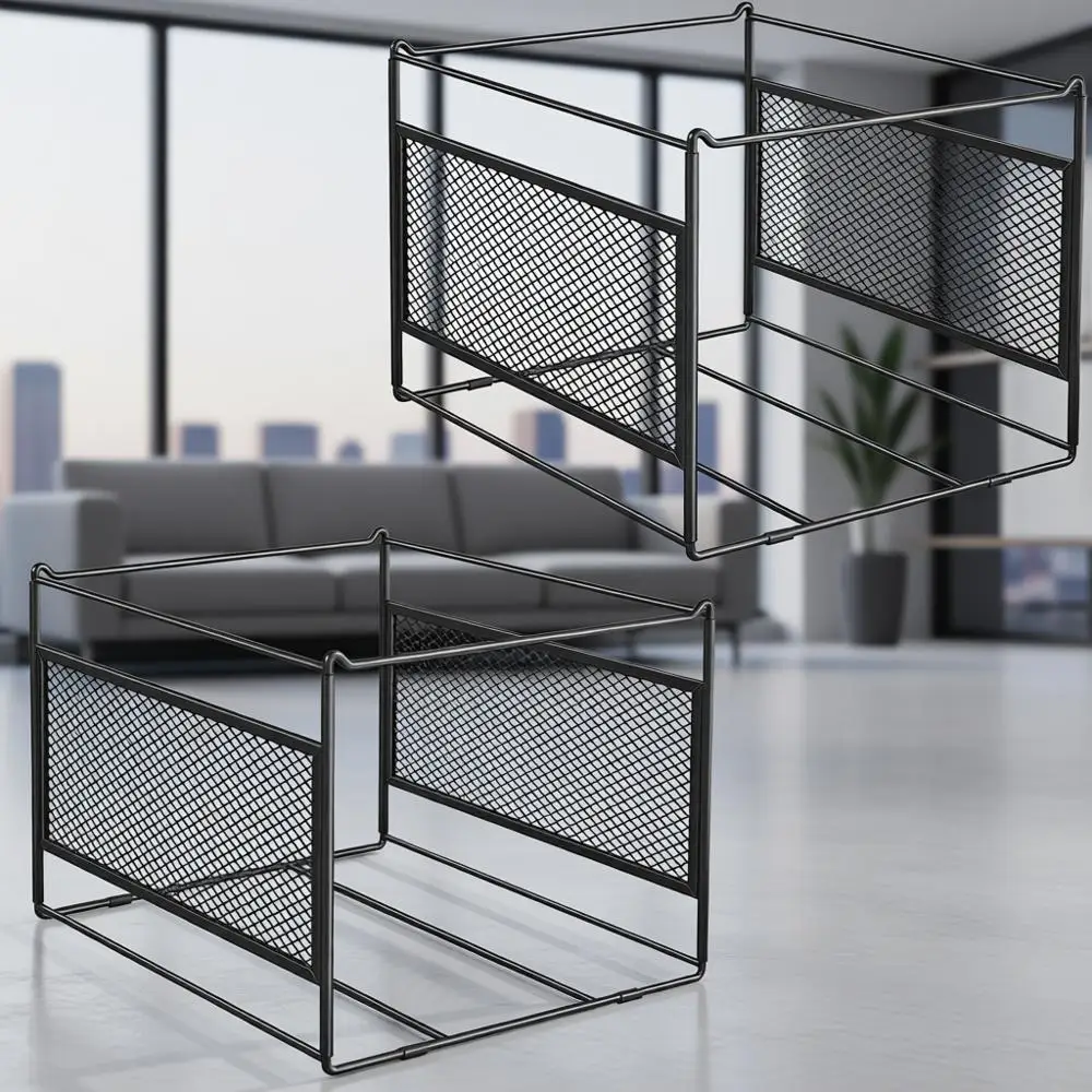 

Double Pack Hanging File Holder, 15.2 x 12.4 x 10.5, Legal/Letter Size Organizer Rack