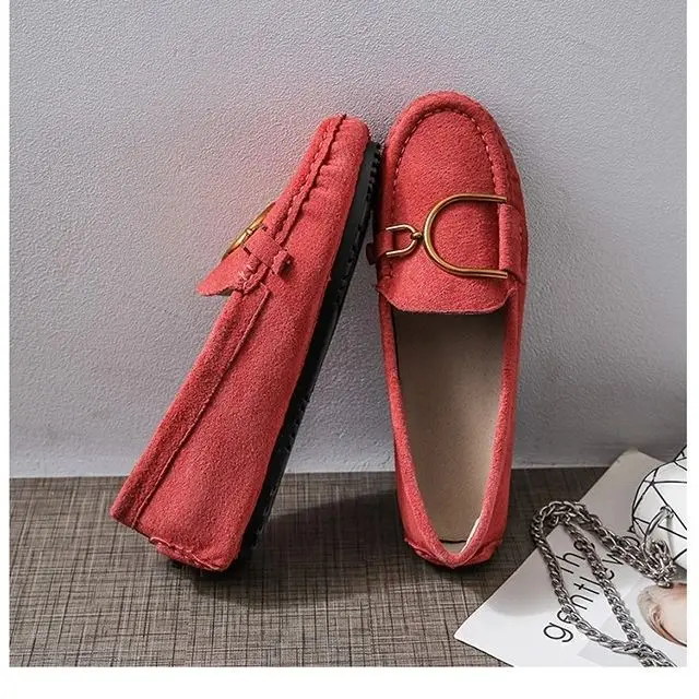 In 2022, Chinese Brand High-Quality Women Shoes Genuine Leather Loafers Shoes And Fashionable And Comfortable  Shoes