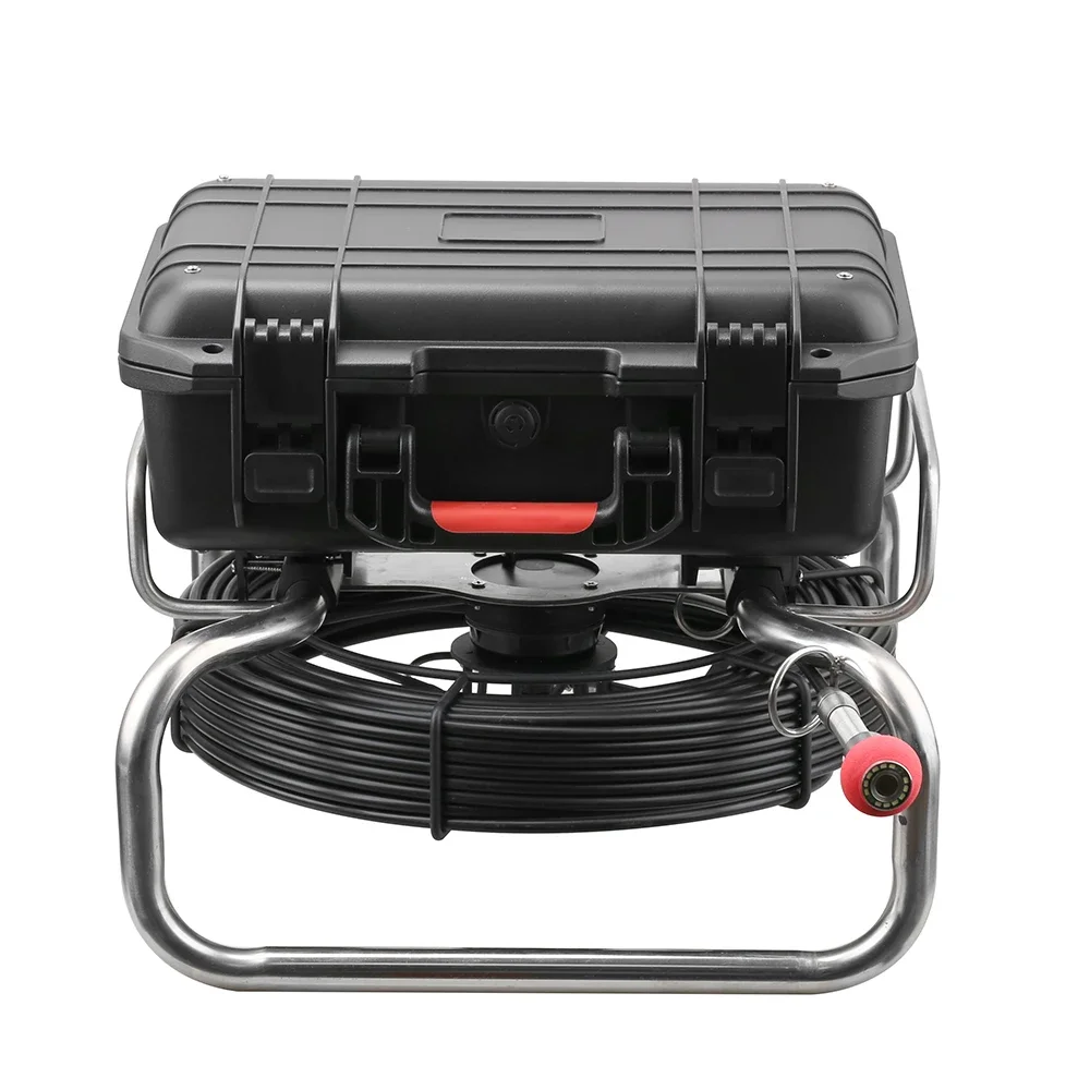10" IPS Screen Waterproof Pipe Inspection Drain Camera DVR  512Hz Sonde Transmitter Self Leveling Camera with Distance Counter