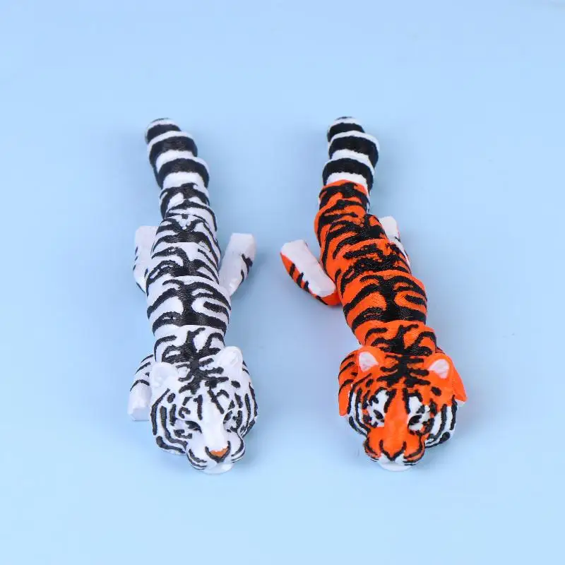 【S】3D Printed Articulated Tiger Figurine, Indoor And Outdoor Desktop Decoration Gift Party Favor Filler