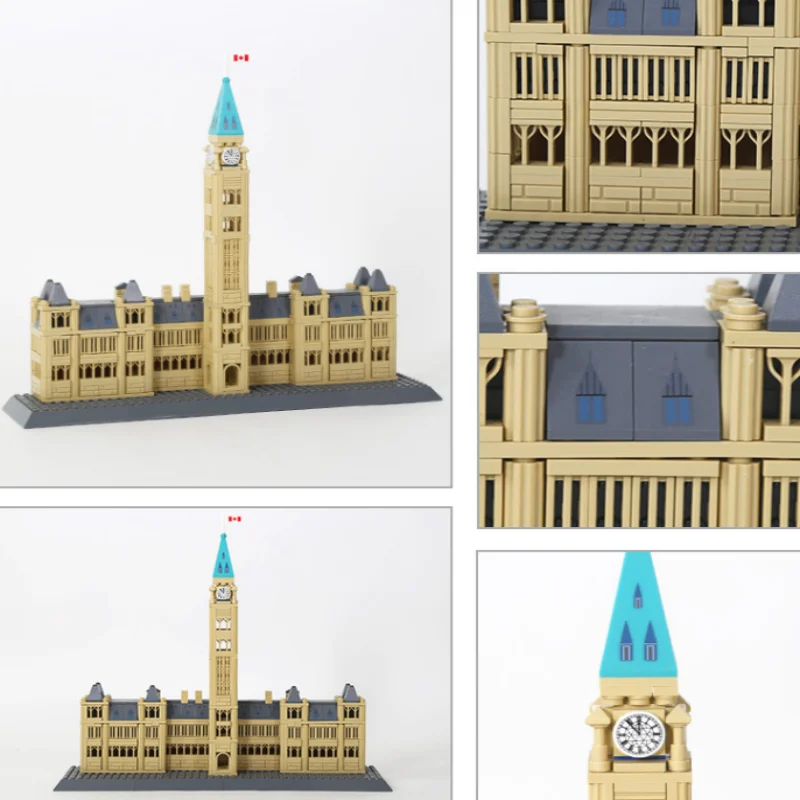 OUZEY Gothic Government Building Blocks, Mini Bricks Architecture Set, Educational STEM Toy for Teens