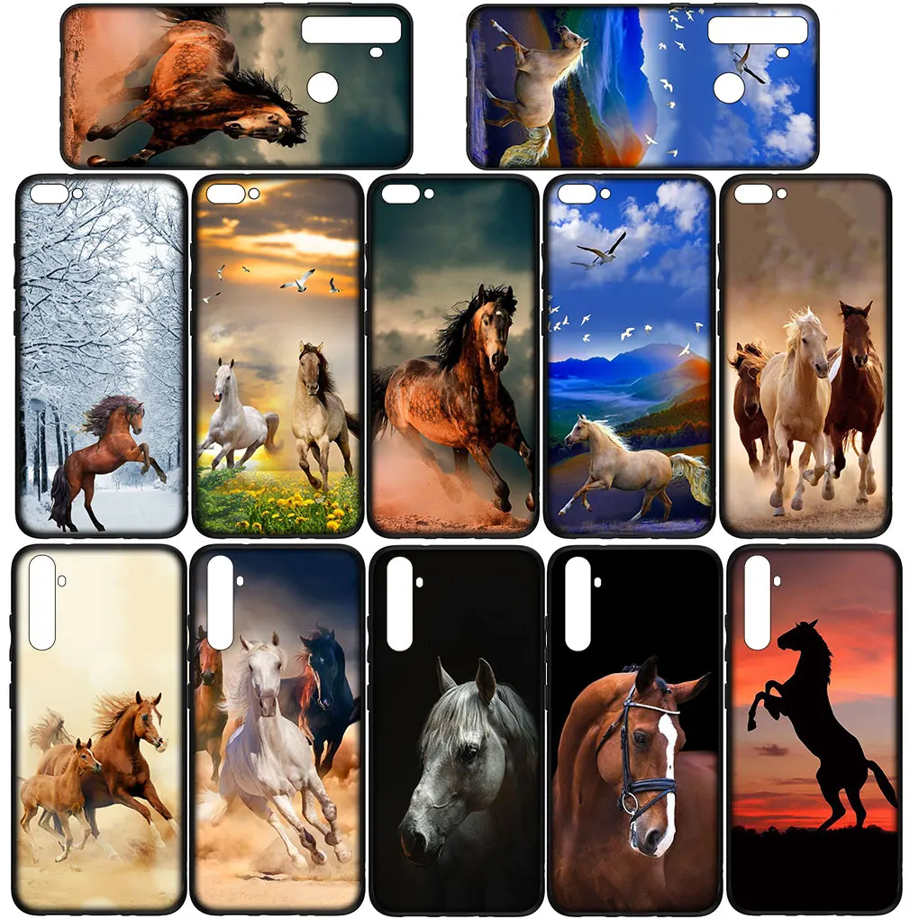 Wild Horse Soft Cover for Xiaomi Redmi Note 11 10 9 8 Pro 9S 10S 11S 9A 9C 9T 10A 10C 8A 7A Phone Case