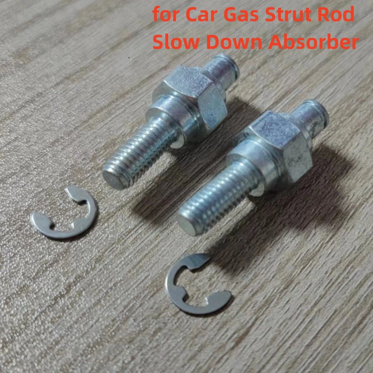 for Car Gas Strut Rod Slow Down Absorber 2Pcs Damper Step Bolt Screw with E-type Circlip Retaining Ring