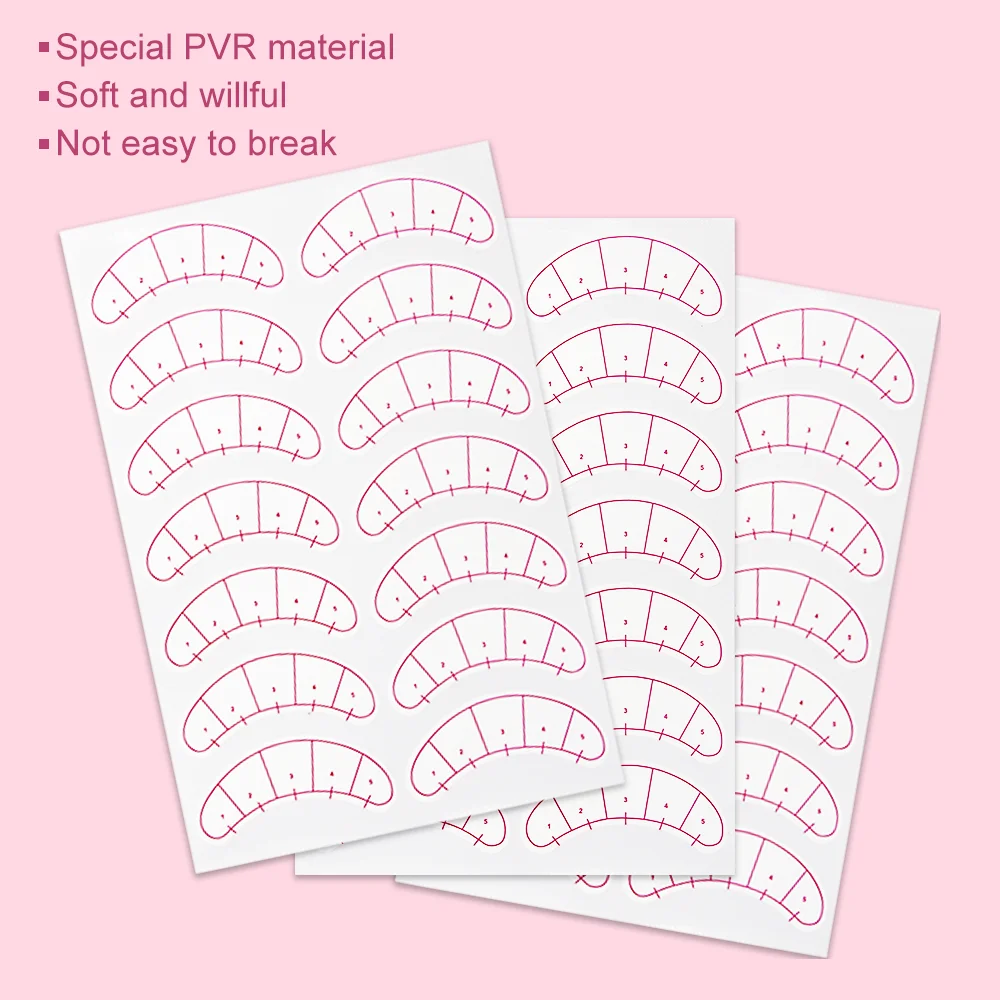 70pairs Eyelashes Stickers Five-point Positioning Paste With Scale Grafting Beauty Lash Extentions Makeup Tools