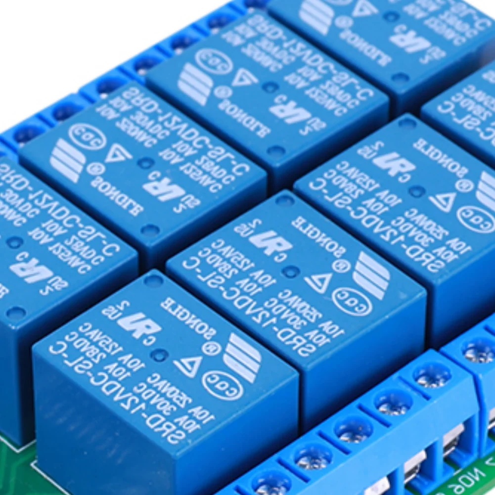 

DC 12V 8 Channels Multifunction Timer Delay Relay Board Time Switch Timing Cycle Interlock Self-locking Momentary Bistable