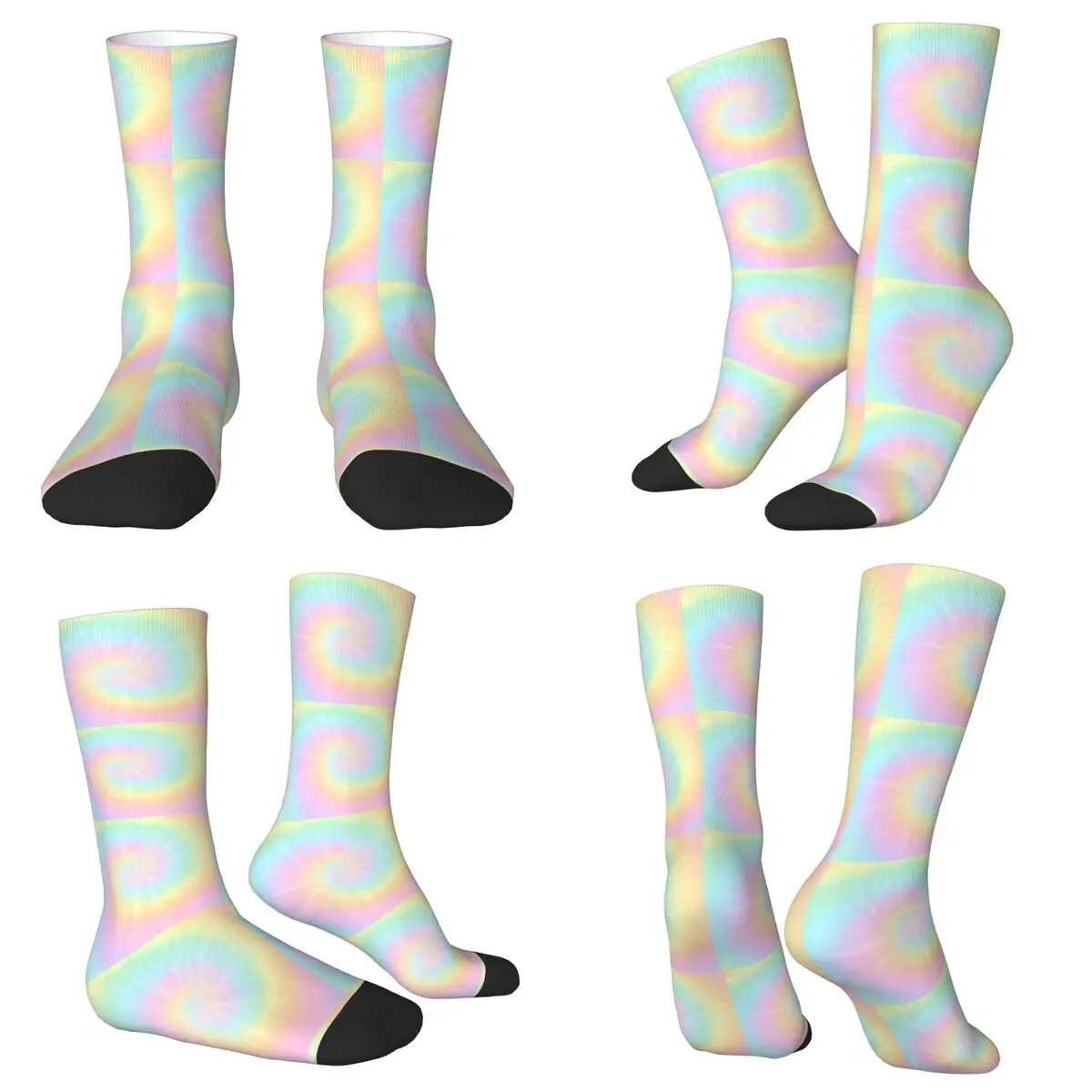 

Пастельные обои с принтом тай-дай, носки в стиле Харадзюку, супер мягкие чулки, всесезонные длинные носки, аксессуары для мужчин и женщин, рождественские подарки