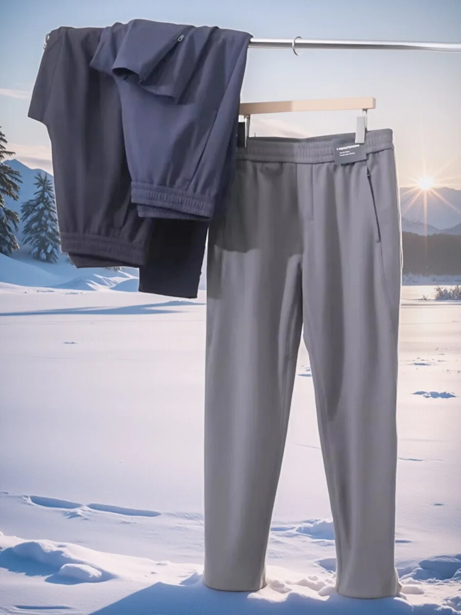 

Мужские уличные ветрозащитные водонепроницаемые теплые тактические брюки на подкладке Fce, повседневные брюки с прямыми штанинами, моющийся полиэстер F...