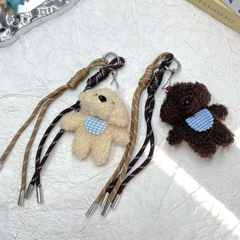New Fashion Cute Bear Key Chains Kawaii Cartoon Animal Keychain Bag Pendant Car Key Ring Charm DIY Clothing Accessories