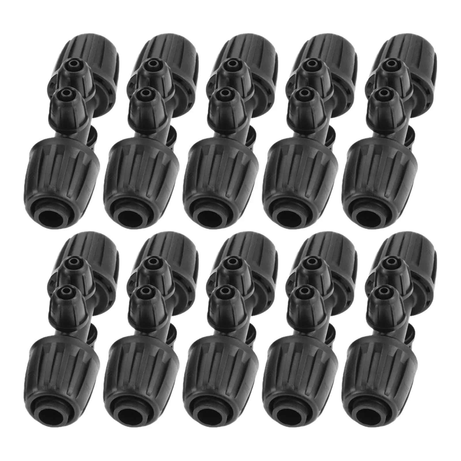 10Pcs 1/2Inch to 1/4Inch Drip Irrigation Kits for 16 mm Irrigation Pipe Garden Hose Connector Barbecue Tea Connection Tea 6-way