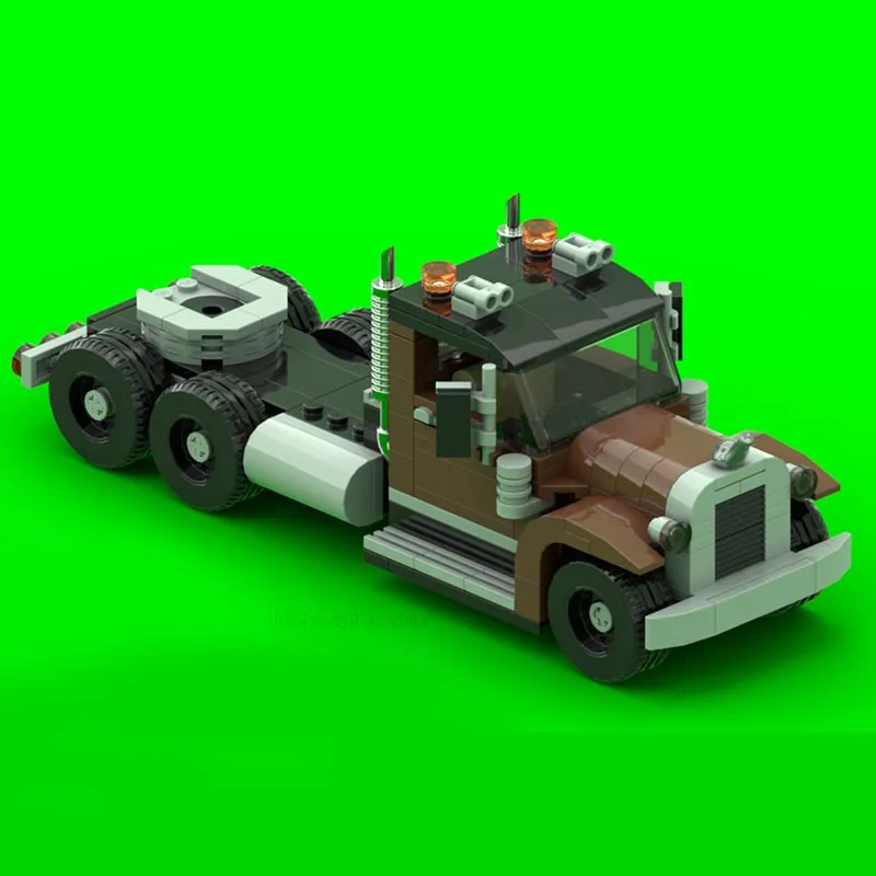 226PCS Kenworth 524 Semi Truck MOC Modify Model Custom Blocks DIY Assembly Educational Toy Vehicle Fans Display Festival Gifts