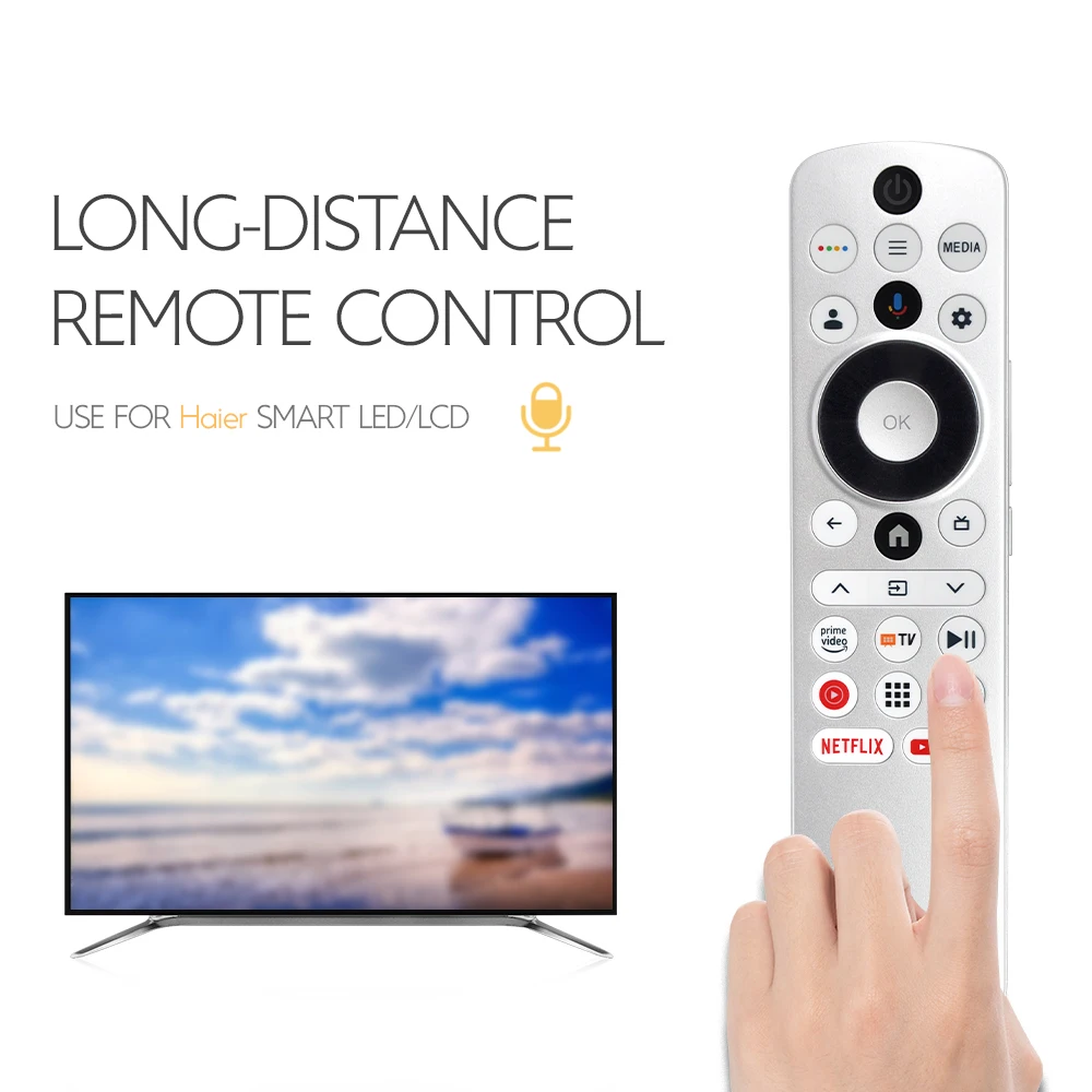 

HTR-U33 Voice Remote Control Replacement For Haier 65C10 65S9QT 55S9QT 75S800QT 65S800QT 65Q6 55S800QT 55Q6 43S800QT OLED TV