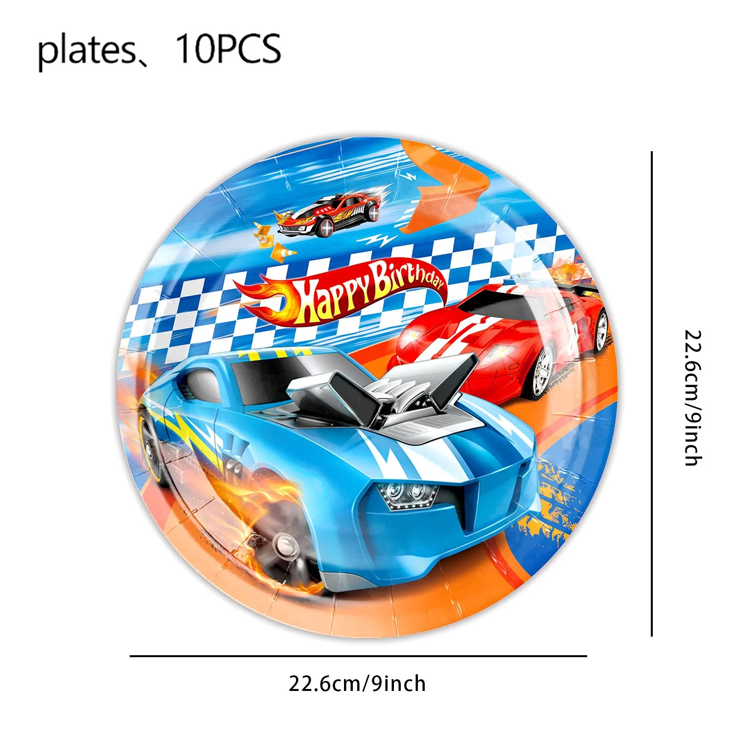 Hot Wheels Wheel Car Birthday Party Decoration Balloon Disposable Tableware Children's Supplies Boys' Party Supplies Toy