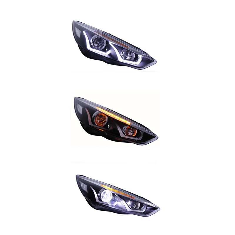 LED Front Headlights For Ford Focus 2015-2018 Running Lamp Rear Tail Light Automobile Accessories