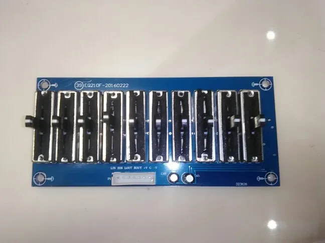 Stage Professional Tone Preamplifier Board Dual Power Supply DC Power Supply Stereo Dual-channel 5/10/15-way EQ Equalizer