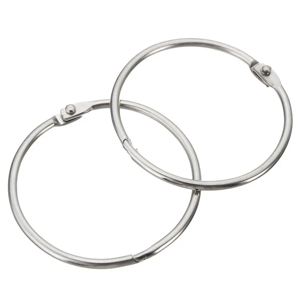 12Pcs/Lot Round Stainless Steel Easy Glide Bathroom Tools Shower Curtain Hooks Rings