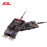 AGFRC RFS04F 4g Mini Size 2.4G 4CH Futaba FASST Compatible Receiver for Mini RC Drone FPV Aircraft 14SG 10J 8J 6J, 4PX, 7PX, 4PV