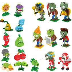 Plants vs Zombies 2 Video Game Character building block Toys PVZ Plants Peashooter SunFlower Anime Kid Gift Setbuilding block